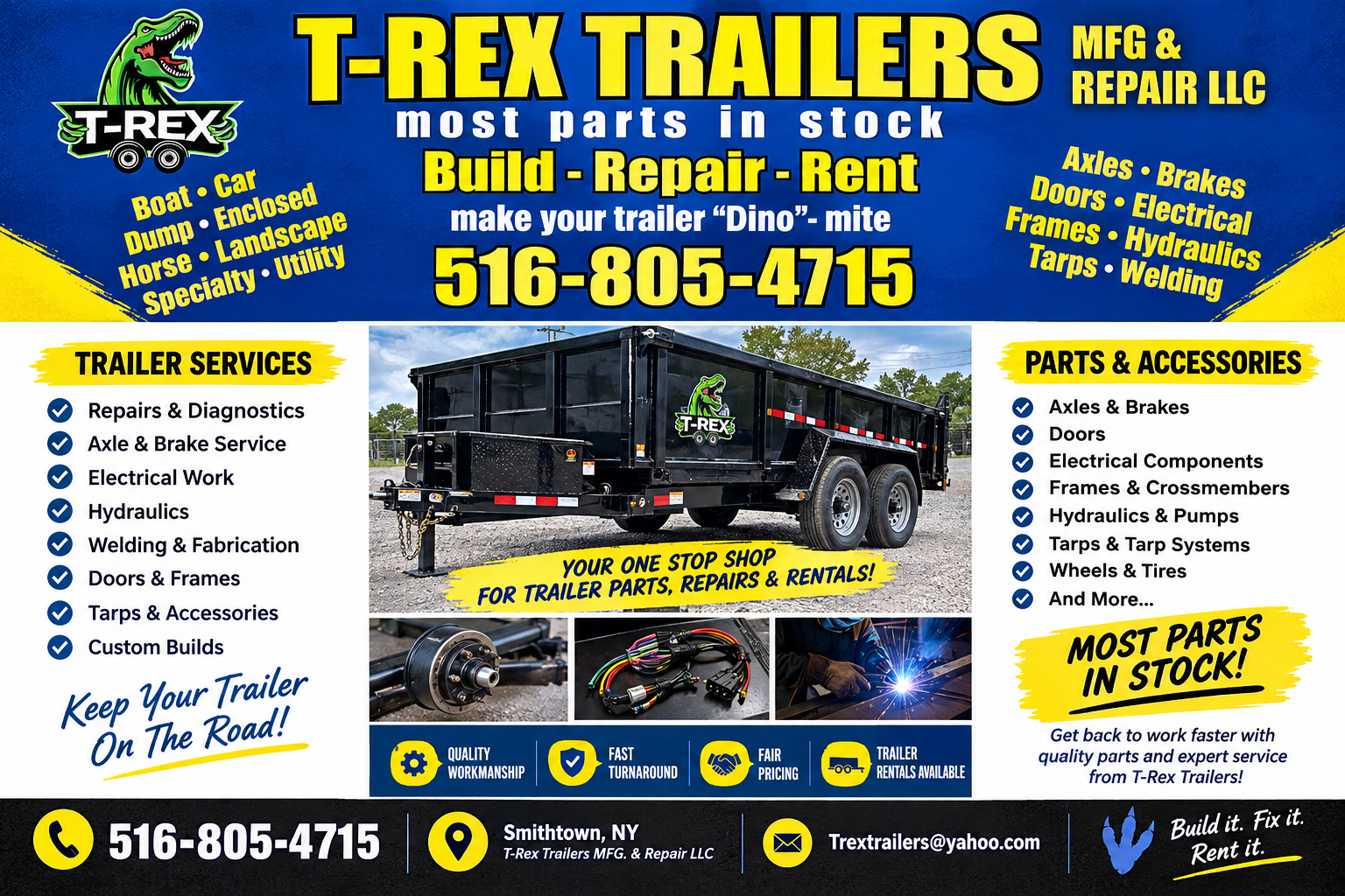 T-Rex Trailers MFG. & Repair, LLC. — Smithtown, NY